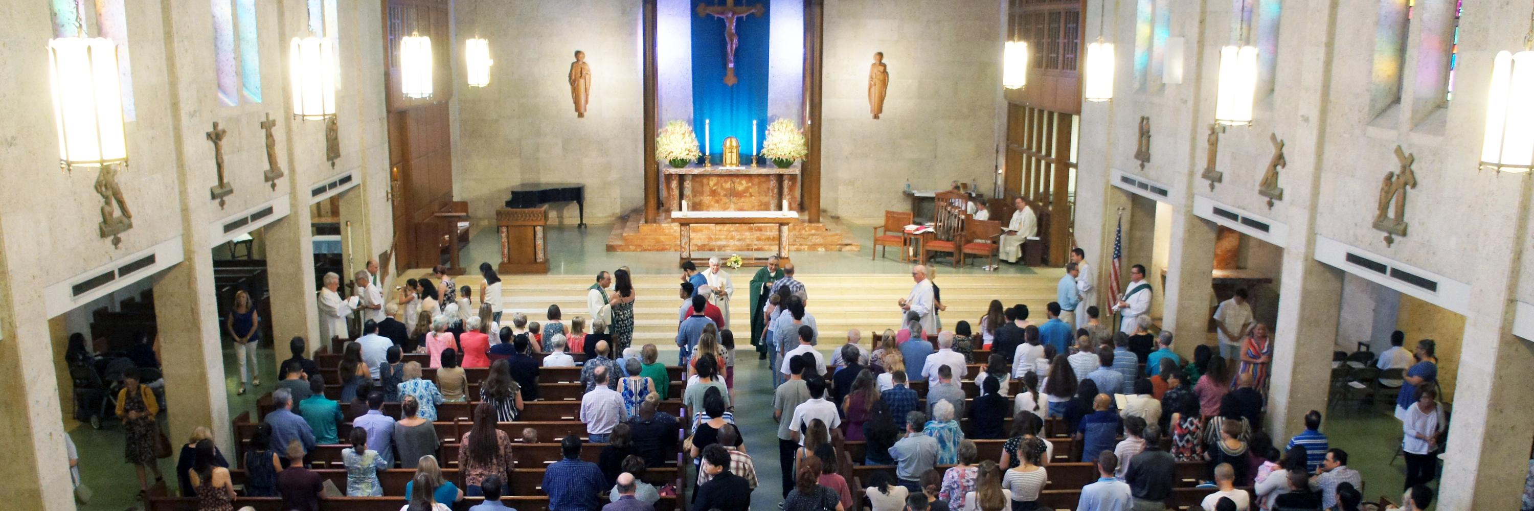 St. Austin Catholic Parish banner