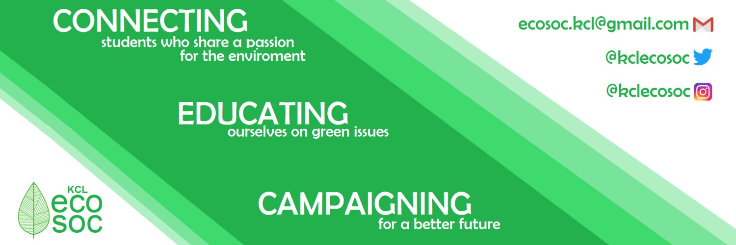 KCL Environment Society banner