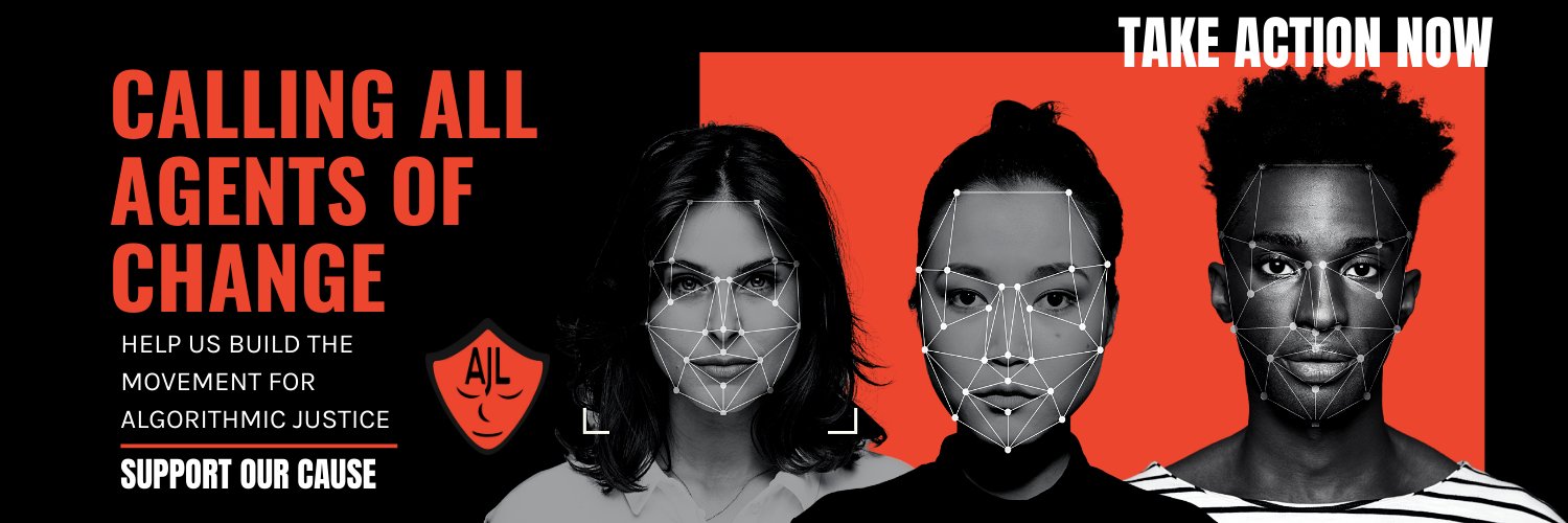 Algorithmic Justice League's banner
