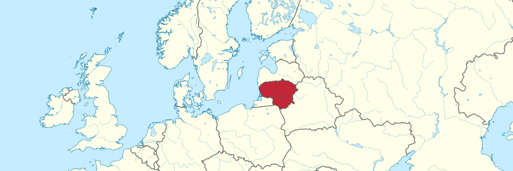 Lithuania at NATO banner