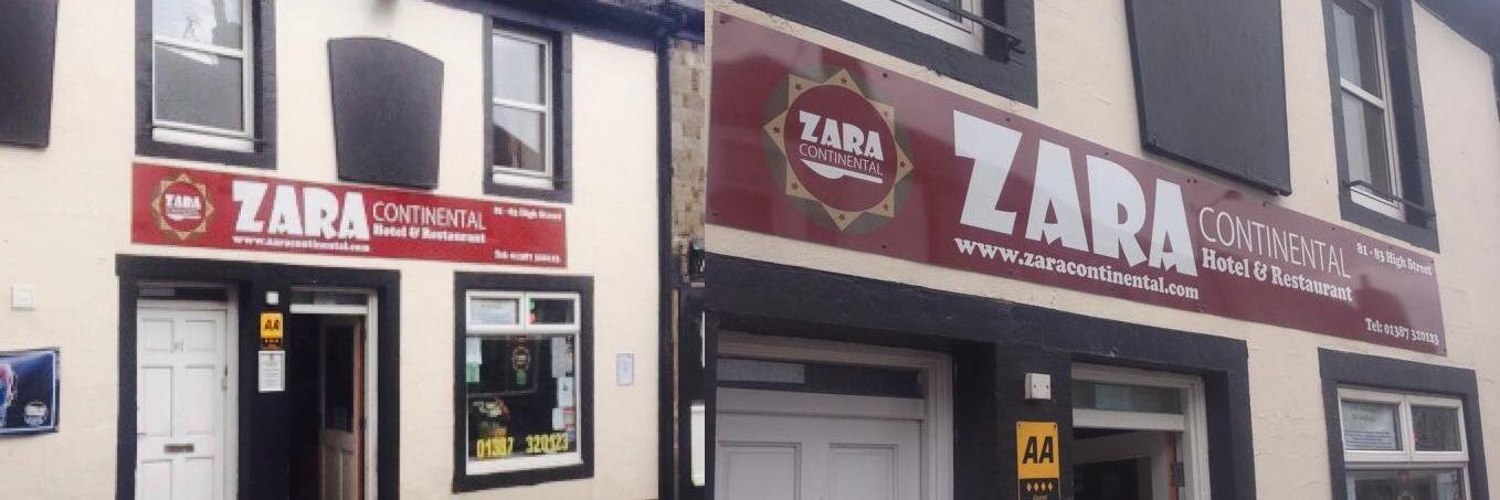 Zara Continental banner