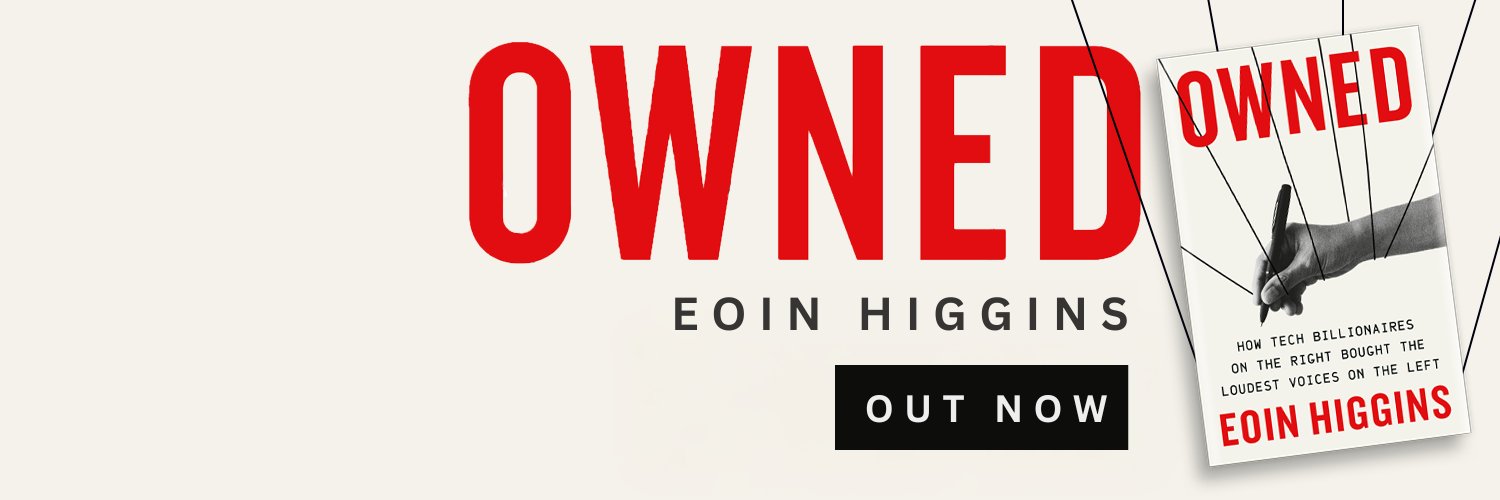 Eoin Higgins's banner