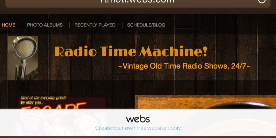 Radio Time Machine! banner
