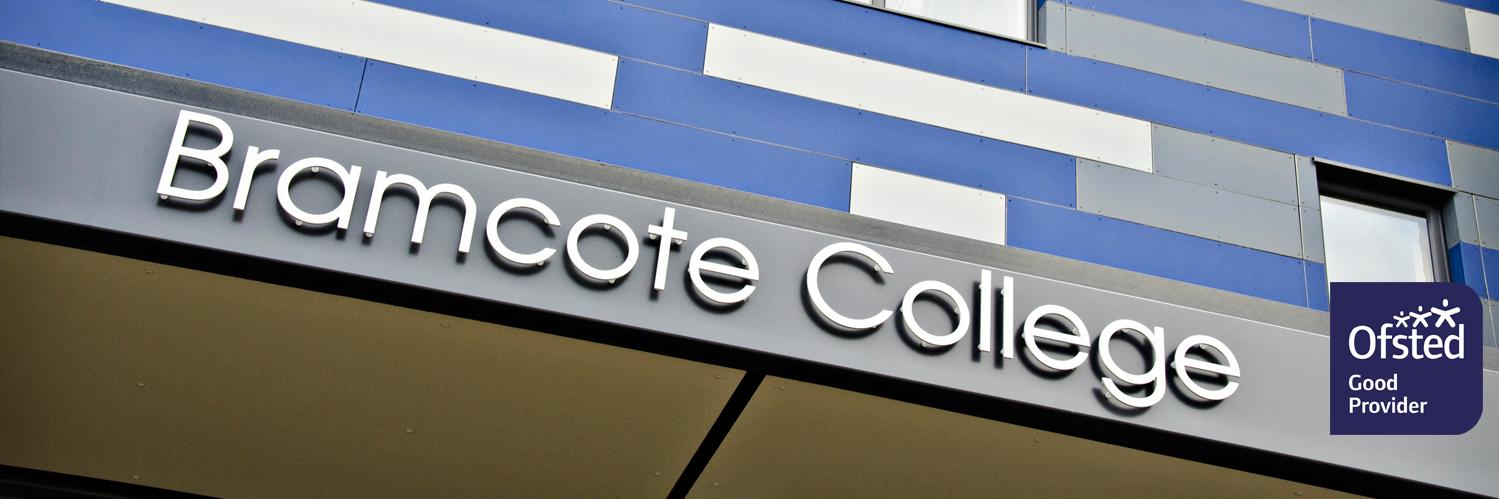 Bramcote College Sixth Form banner