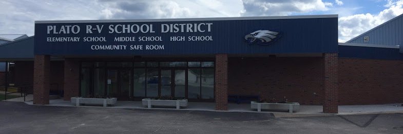 Plato R-V School banner