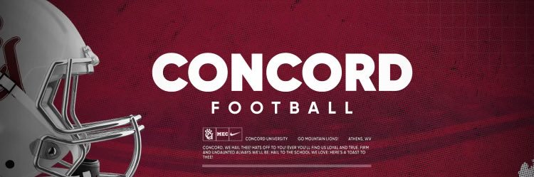 Concord University Football's banner