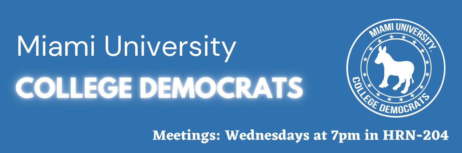 Miami U College Democrats banner