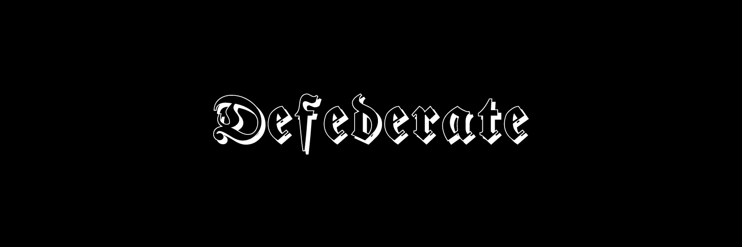 Defederate's profile banner image