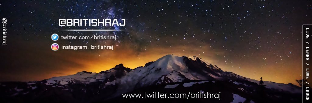 BritishRaj's profile banner image