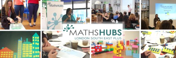 London South East+ Maths Hub banner