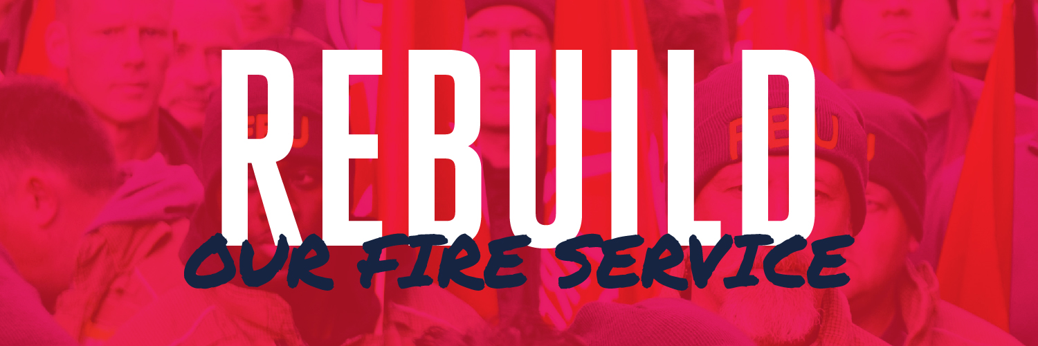 Fire Brigades Union's banner