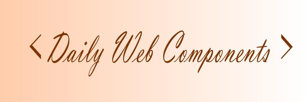Web components banner
