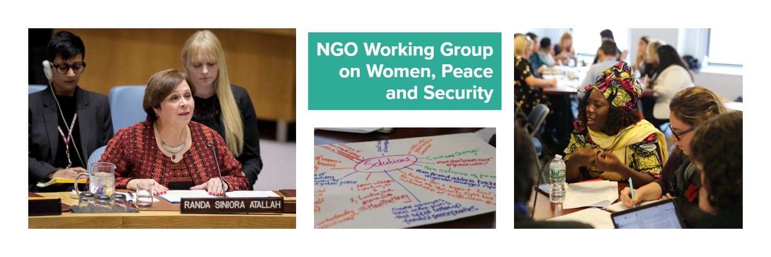 NGO Working Group on Women, Peace and Security Profile Banner