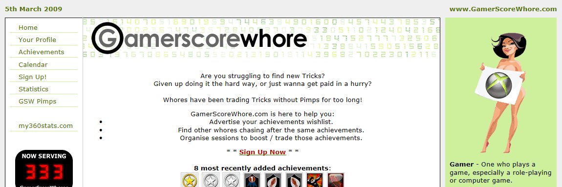GamerScoreWhore's profile banner image