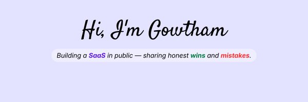 gowthamshankaar Profile Banner