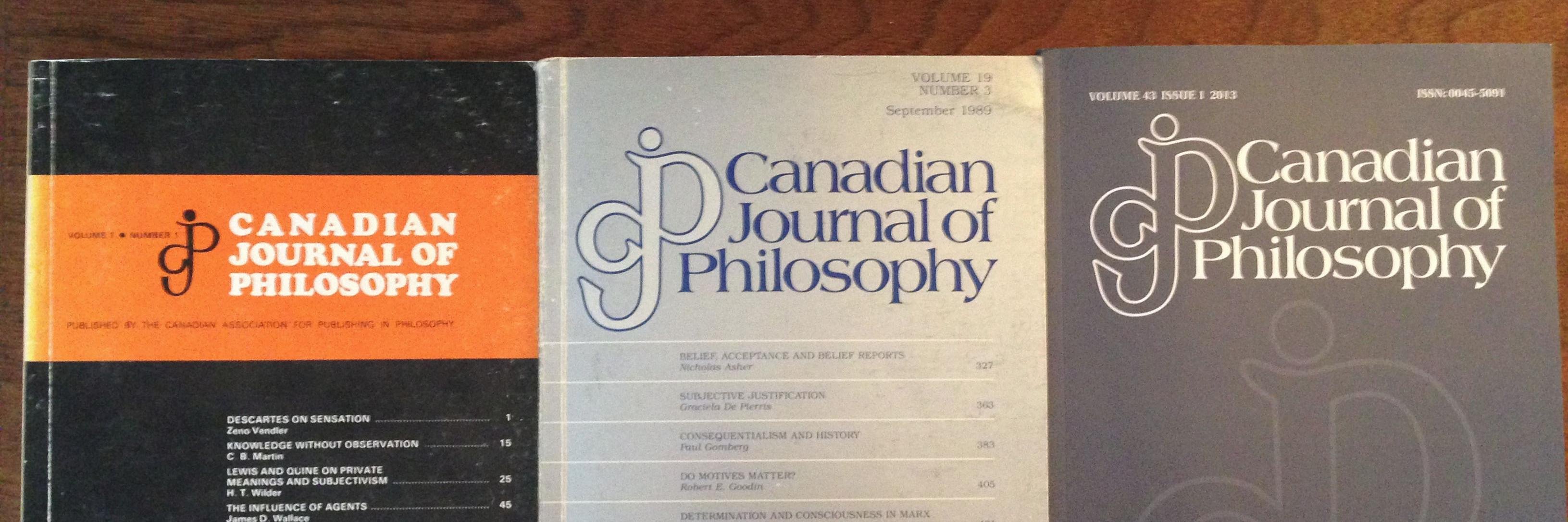 Canadian Journal of Philosophy banner