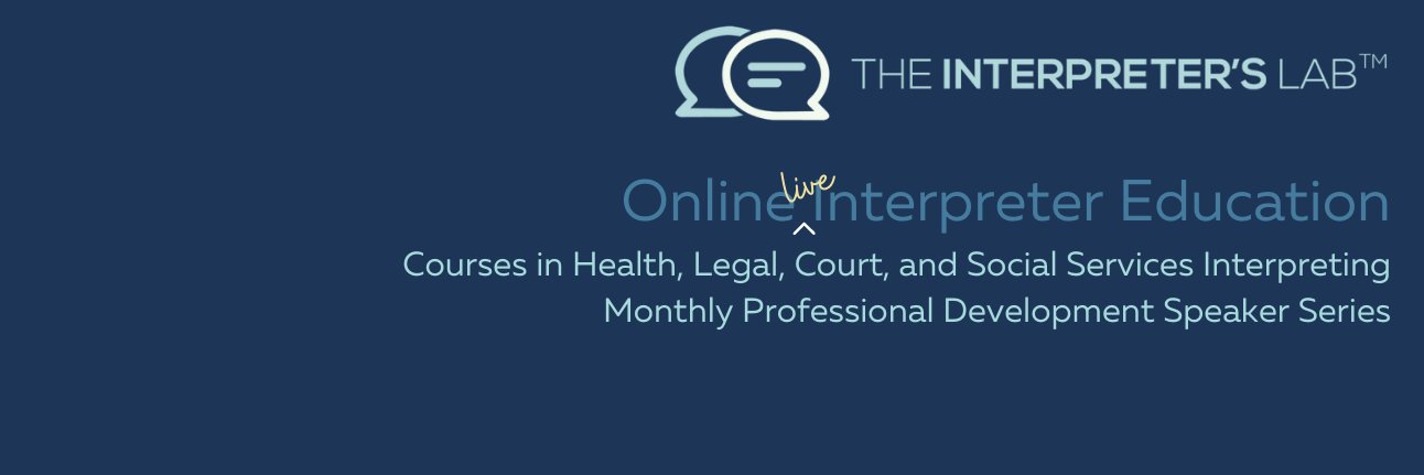 Interpreter's Lab banner