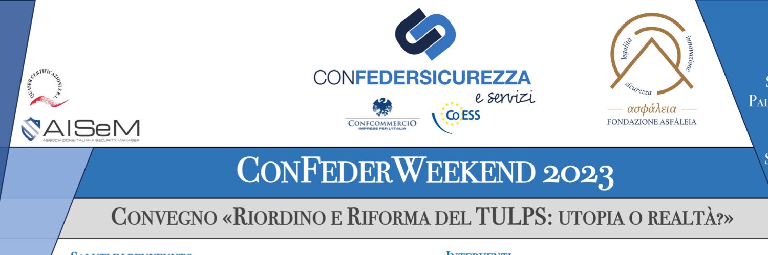 FederSicurezza's profile banner image