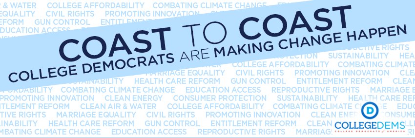 Winthrop University College Democrats banner