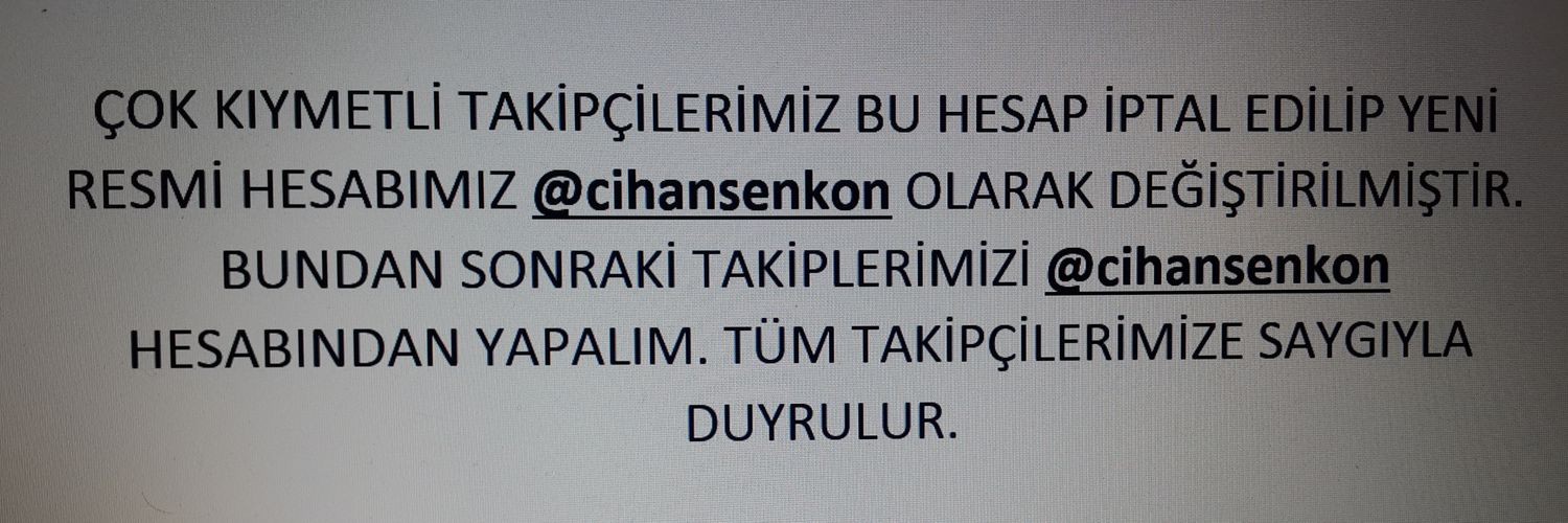 Cihankon's profile banner image