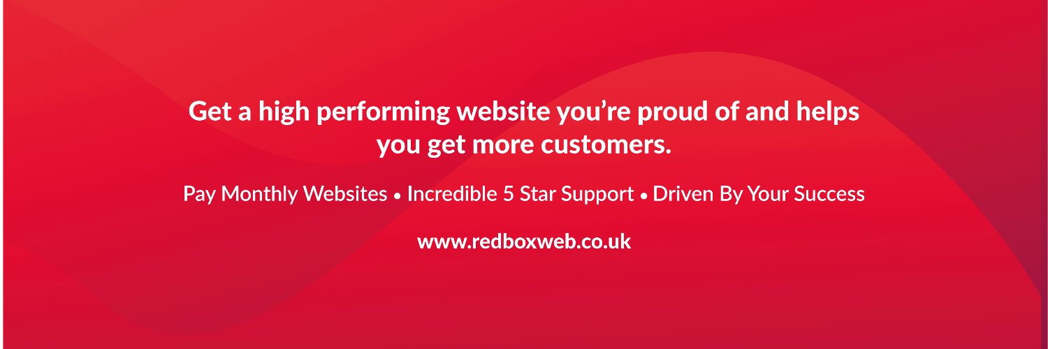 Red Box Web Design 🟥 banner