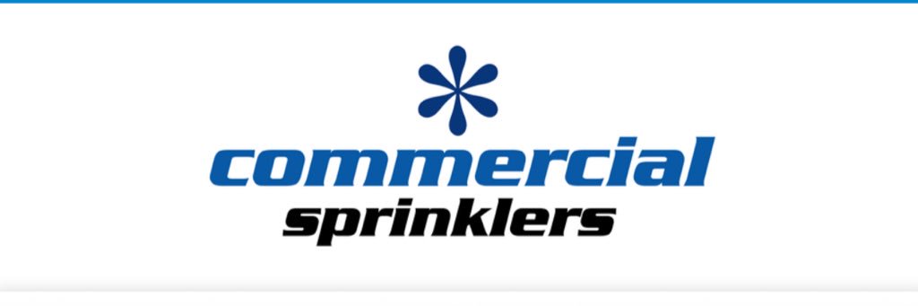 Commercial sprinkler banner
