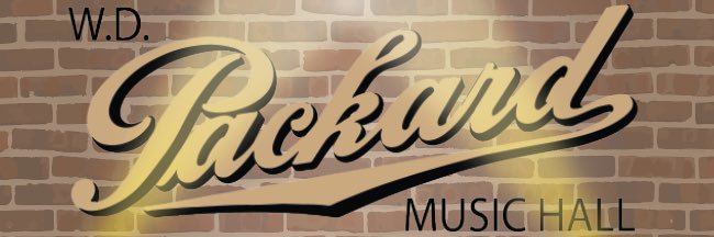 Packard Music Hall banner