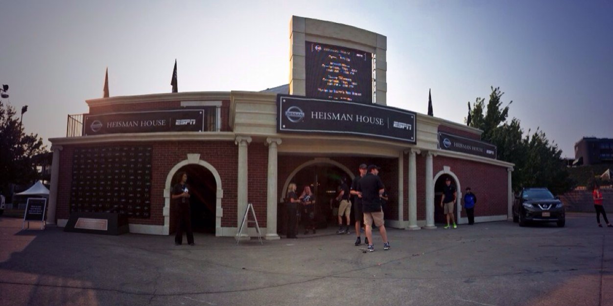 Heisman House banner
