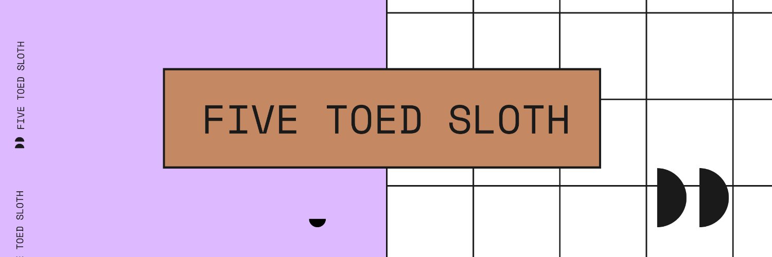 FiveToedSloth banner
