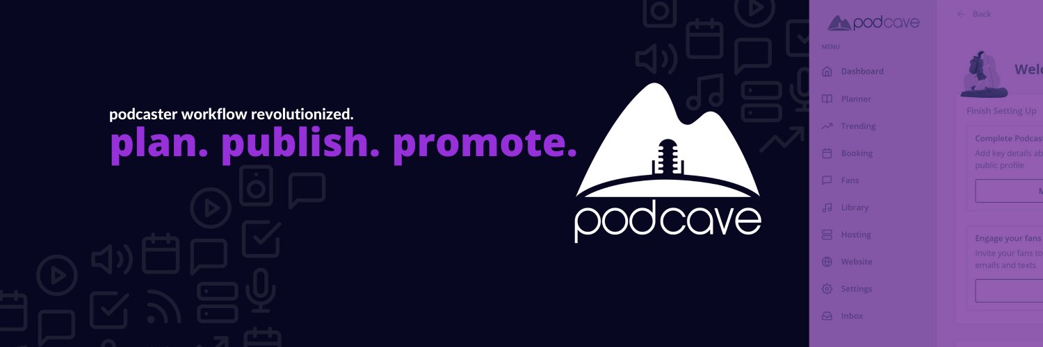 podcave's profile banner image