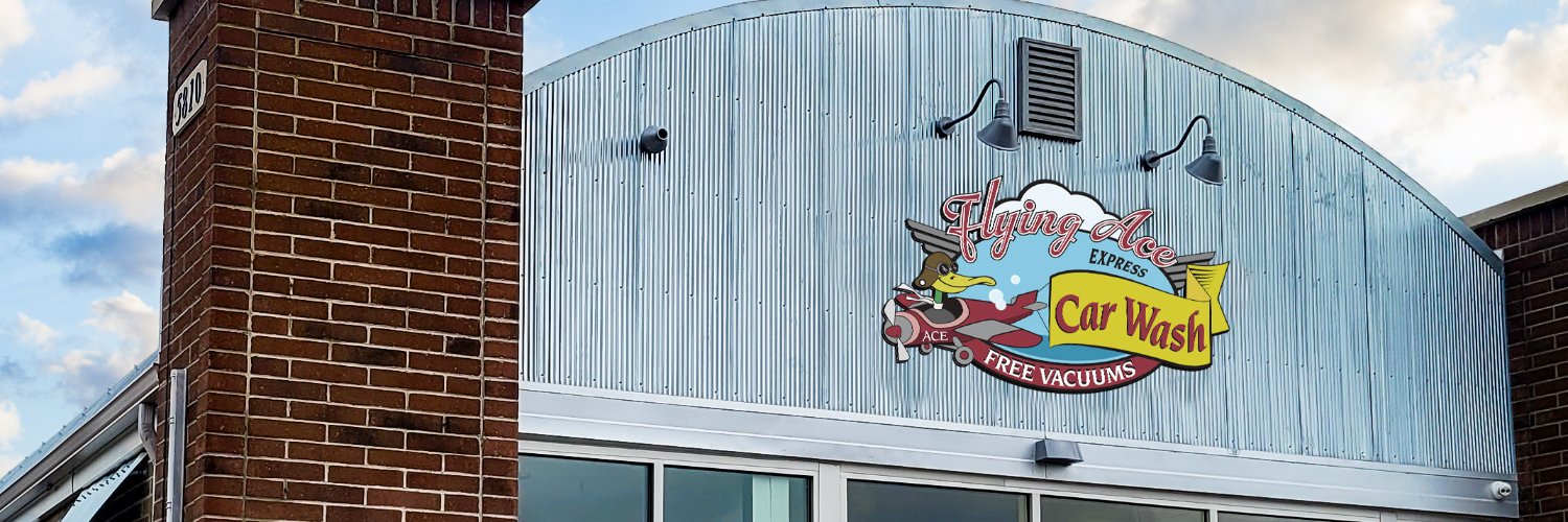 Flying Ace Express Car Wash banner