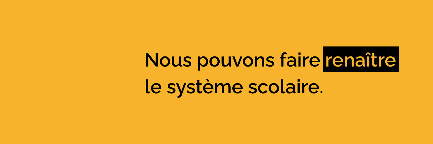 Fondation pour l'école banner
