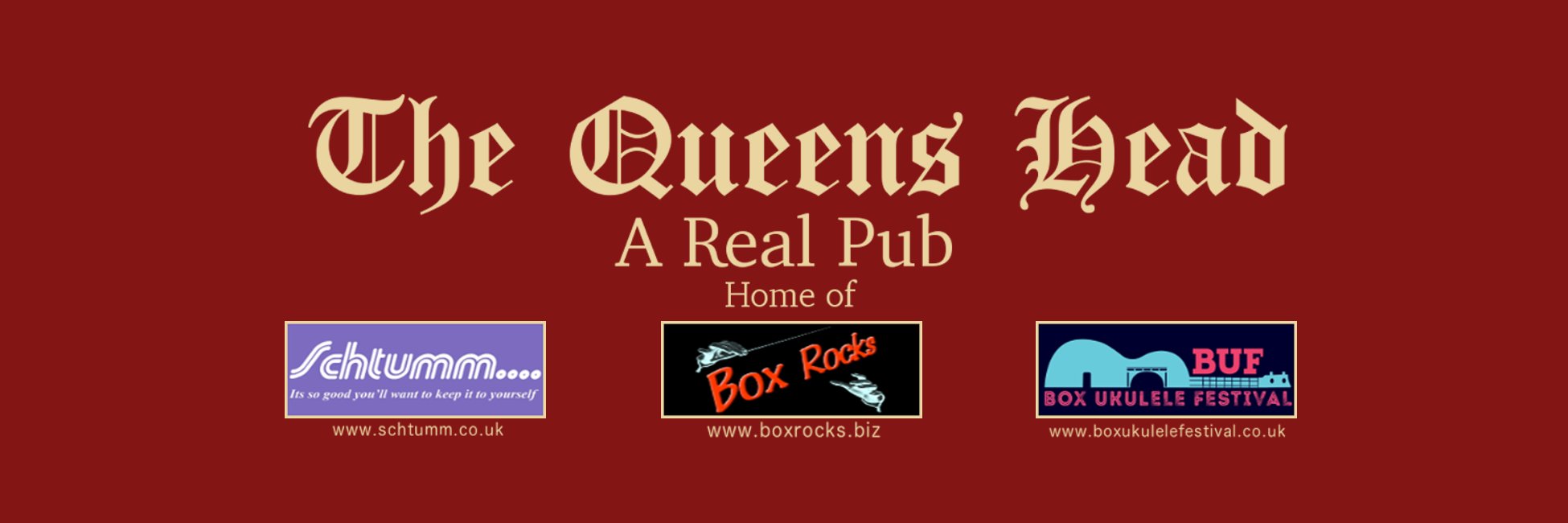 The Queens Head Box banner