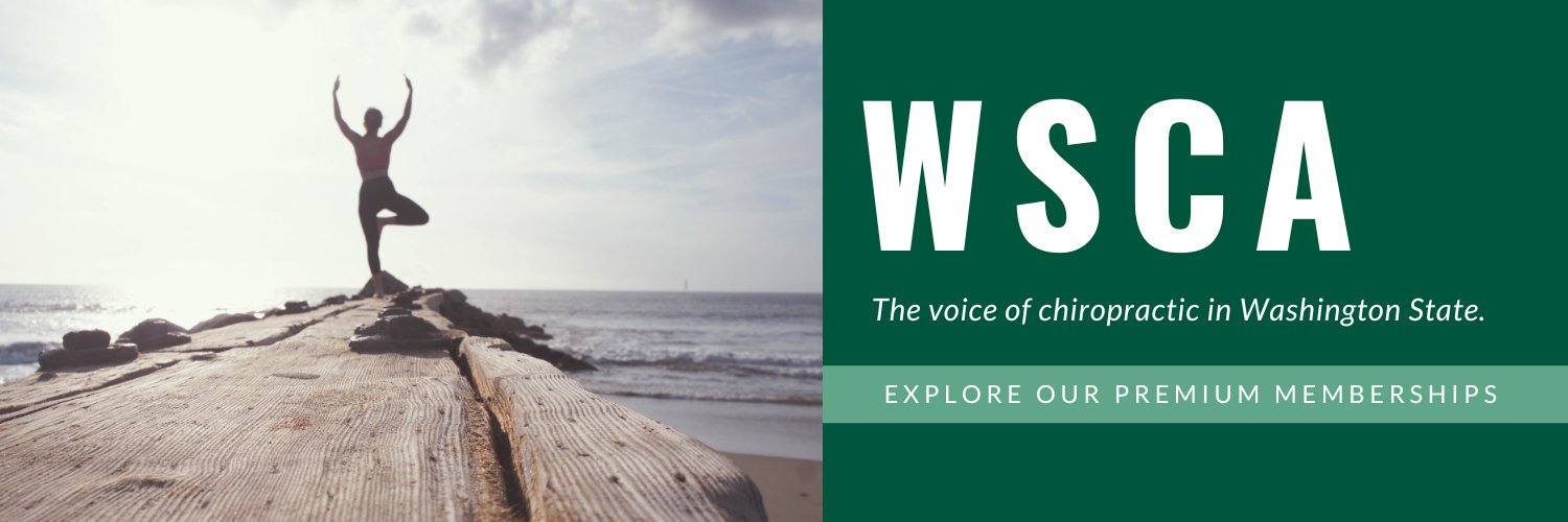 Washington State Chiropractic Association (WSCA) banner