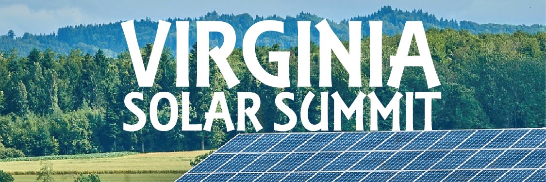 Virginia Solar Summit banner