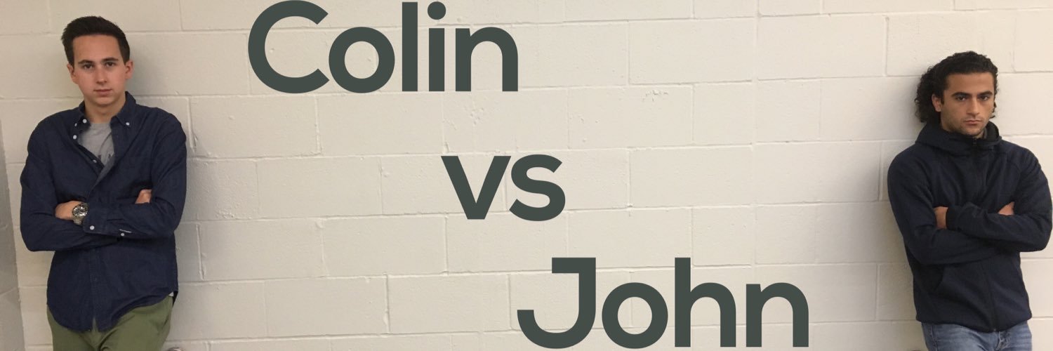 Colin vs John banner