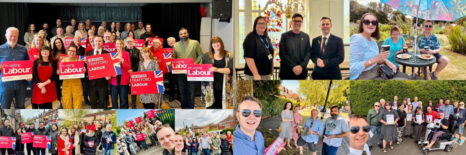Trafford Labour banner