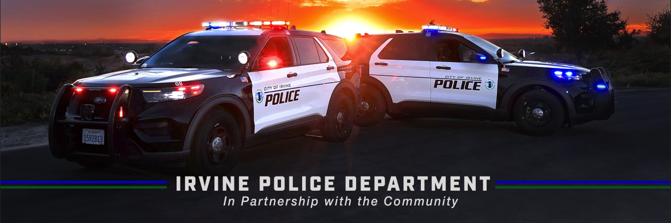 Irvine Police Department's banner