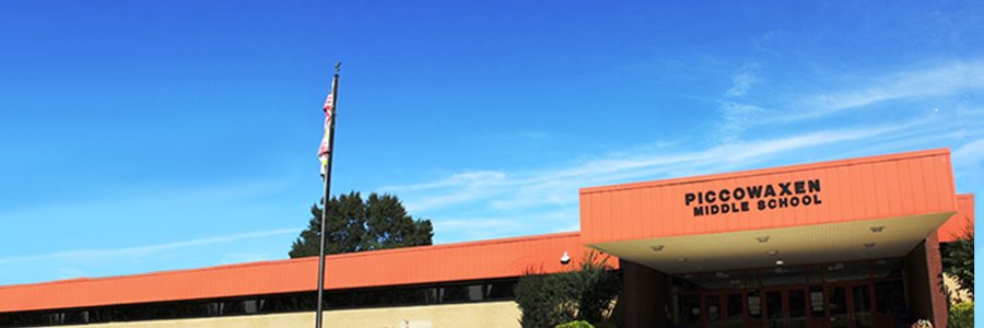 Piccowaxen Middle School banner