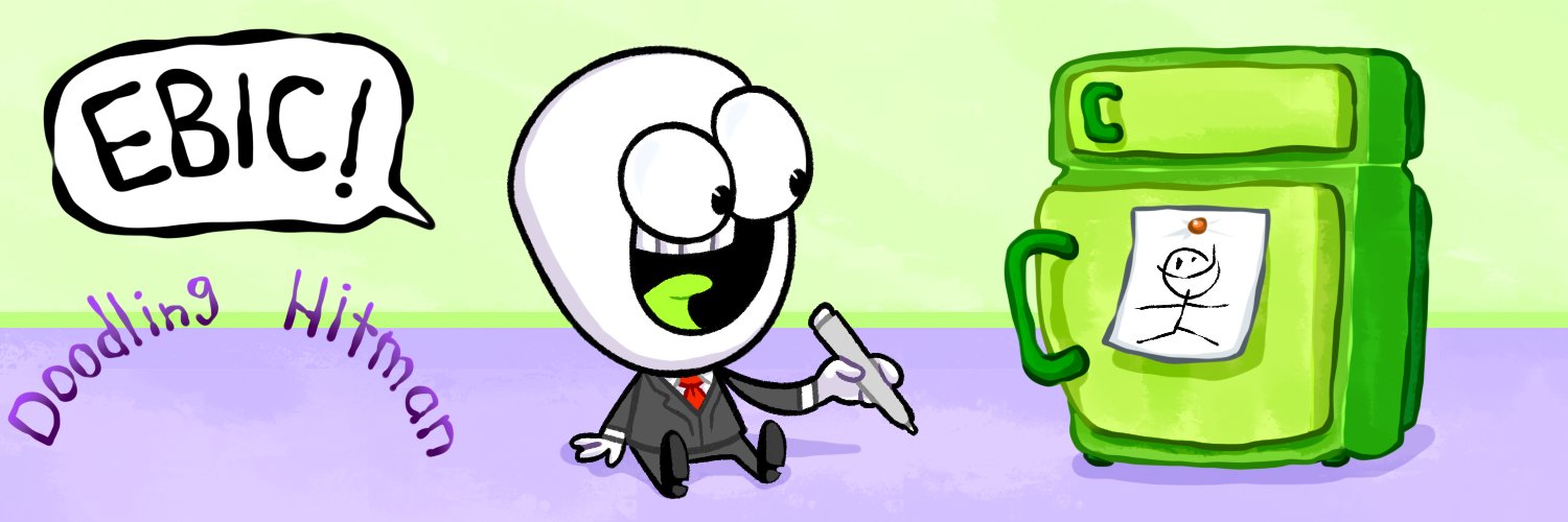 Doodling Hitman banner