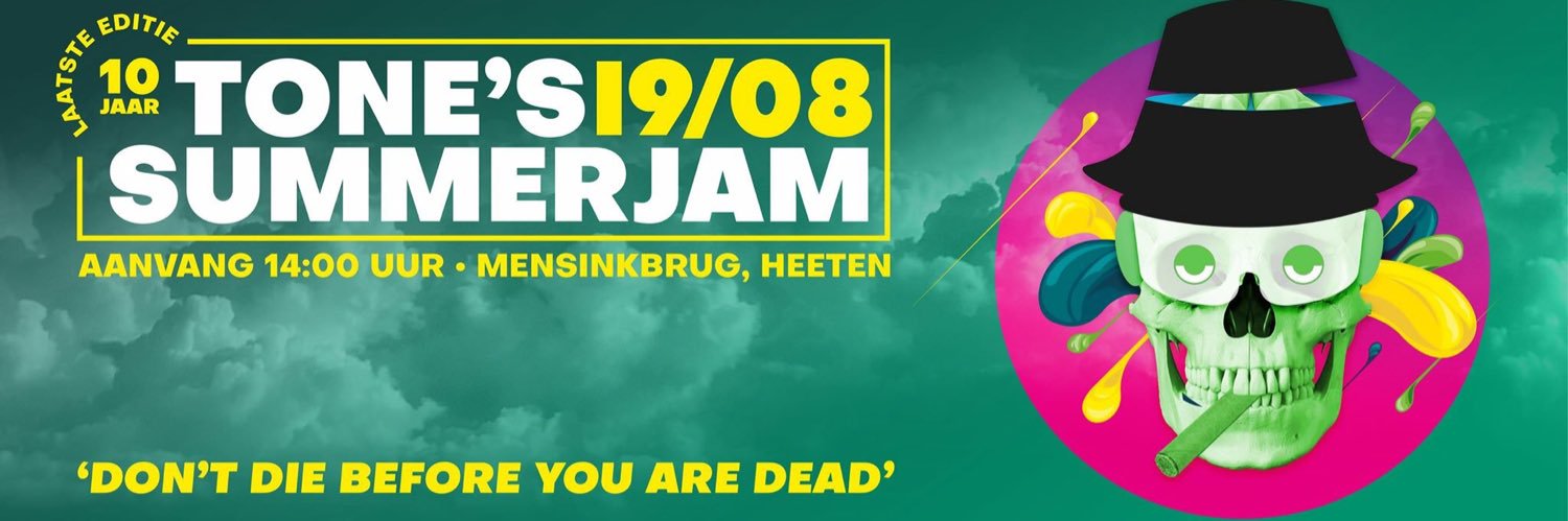 Tone's Summerjam banner