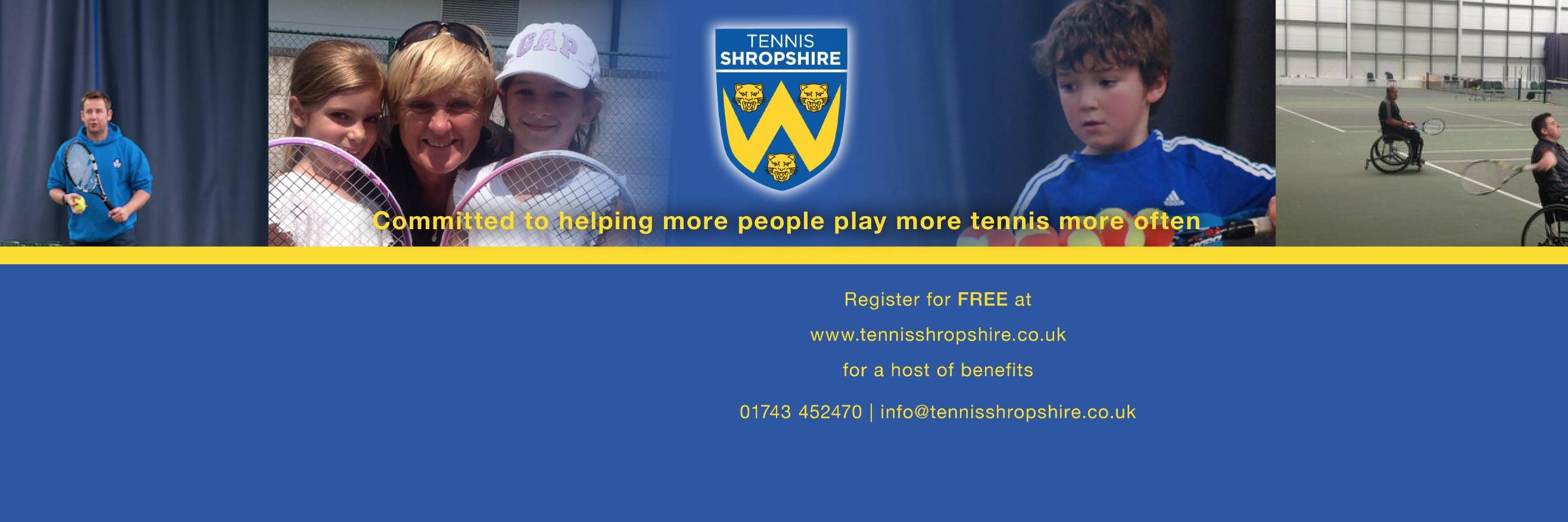 Tennis Shropshire banner