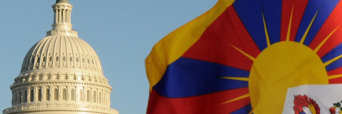 International Campaign for Tibet's banner