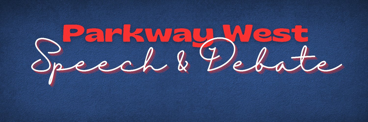 Parkway West Speech & Debate banner