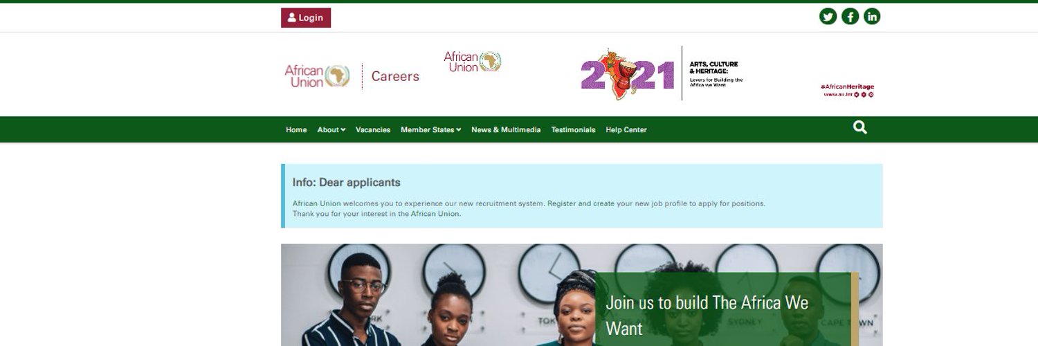 African Union Jobs (auc_careers) / Twitter