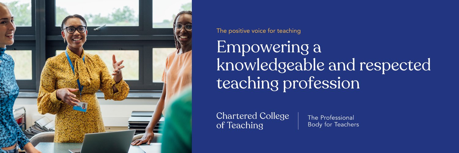 Chartered College of Teaching's banner