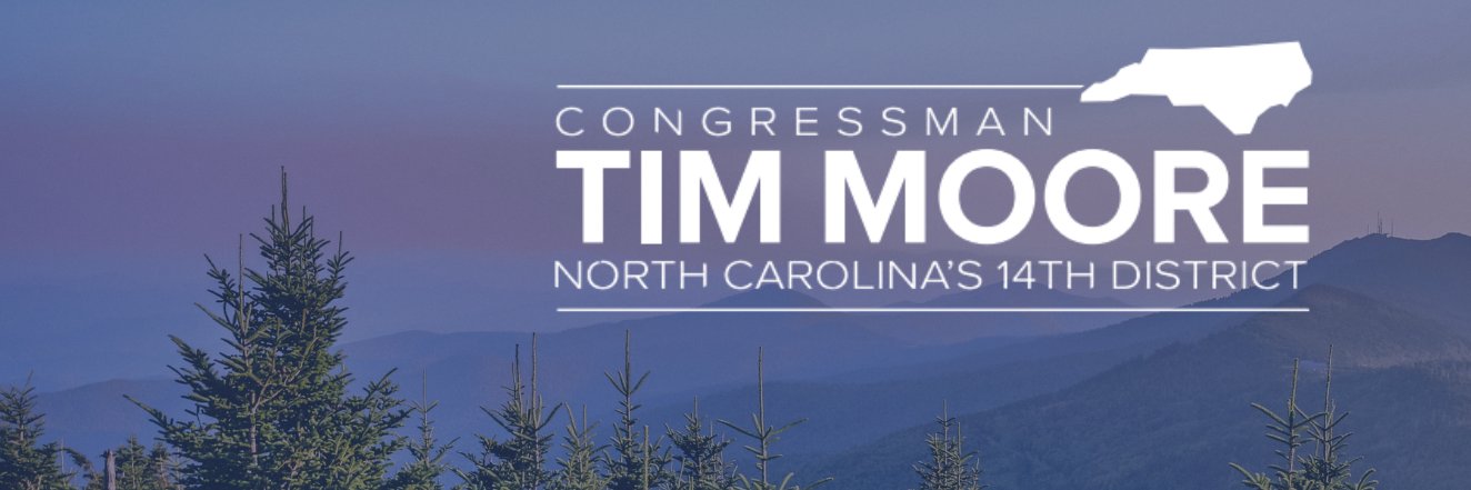 Congressman Tim Moore's banner