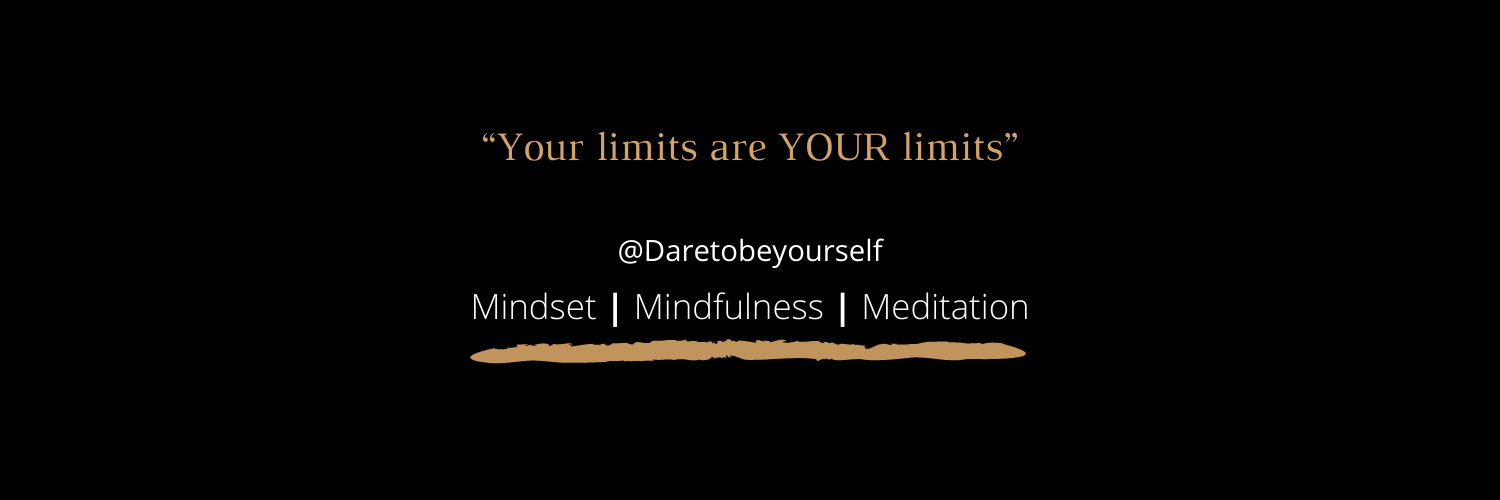 dare to be yourself banner