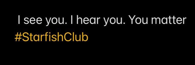 Aleks #StarfishClub “You Matter” banner
