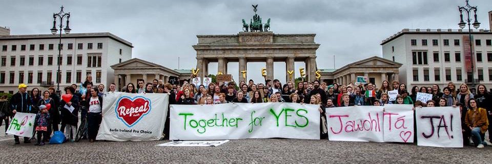 Berlin Ireland Pro Choice Solidarity banner